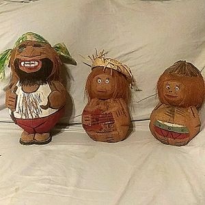 Wood Carved Monkey Set